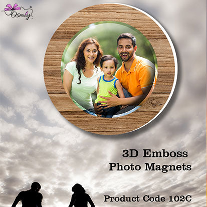 Round Acrylic Embossed Fridge Magnet - Premium Fridge Magnet from OSMLY - Just Rs. 249! Shop now at BusienssJi