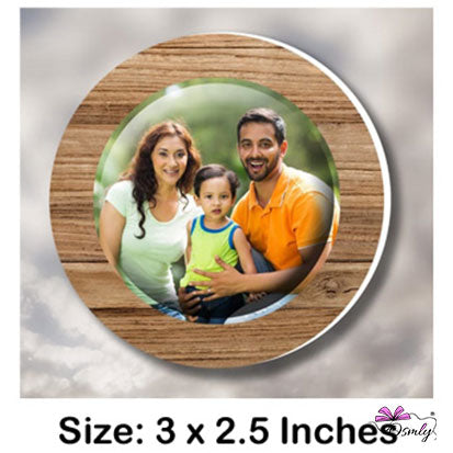 Round Acrylic Embossed Fridge Magnet - Premium Fridge Magnet from OSMLY - Just Rs. 249! Shop now at BusienssJi