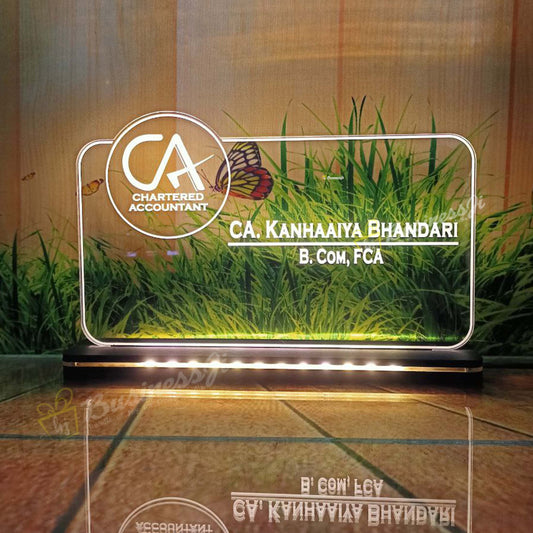 Acrylic CA Photo Lamp - Premium Name Plate from OSMLY - Just Rs. 689! Shop now at BusienssJi