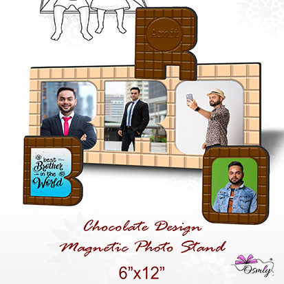 Customized Bro Chocolate Theme Magnet Frame - Premium Magnet Frame from OSMLY - Just Rs. 699! Shop now at BusienssJi