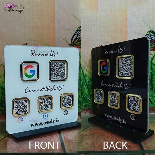 Double Sided QR Printed Plaque - OSMLY