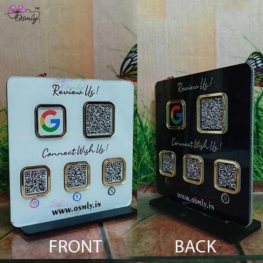 Double Sided QR Printed Plaque - OSMLY
