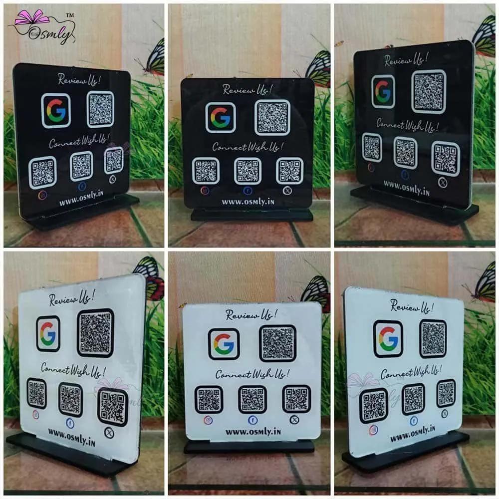 Double Sided QR Printed Plaque - OSMLY