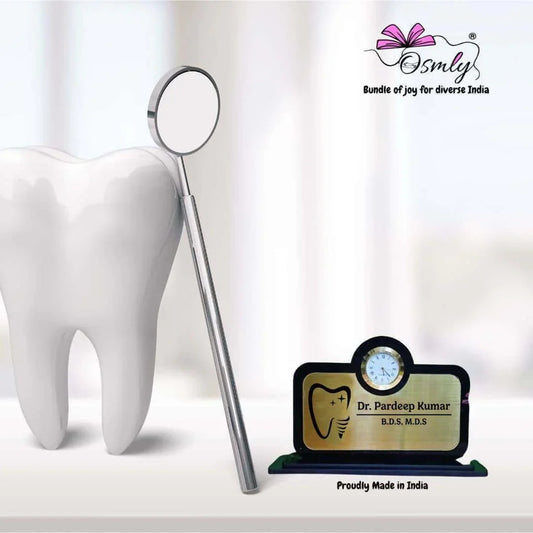 Dentist Name Plate Analogue Clock - OSMLY