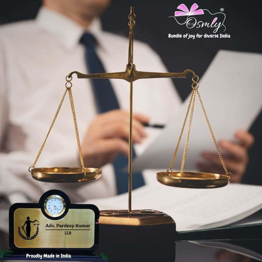 Lady Justice Advocate Name Plate - OSMLY