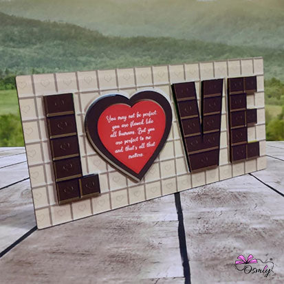 Customized Chocolate Love Theme Magnet Frame - Premium Magnet Frame from OSMLY - Just Rs. 699! Shop now at BusienssJi