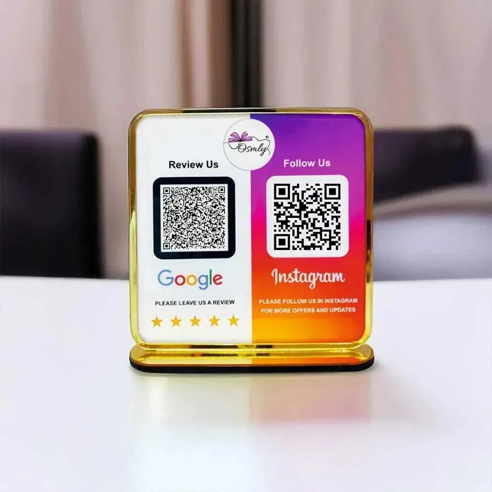 Facebook Instagram QR Stand-QR Code Stand-BusienssJi-BusienssJi