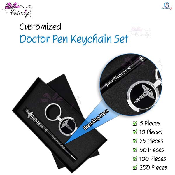 Customized Doctor Pen Keychain Set