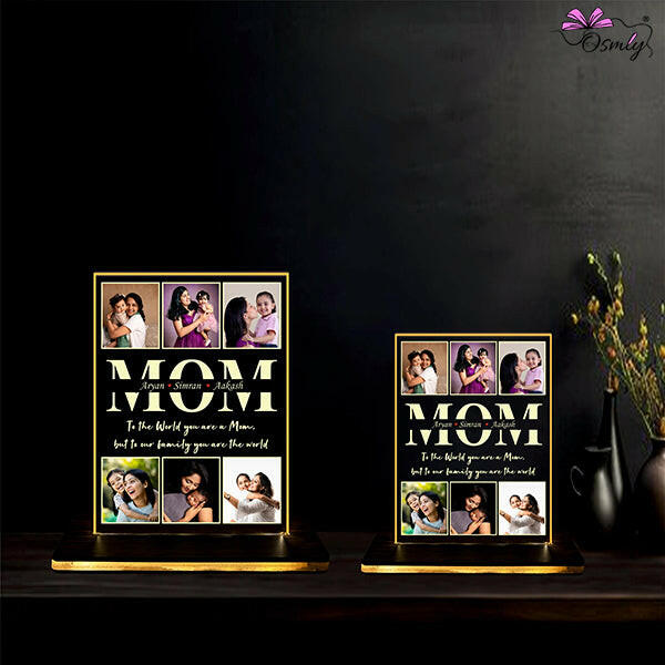 Mom Acrylic LED Lamp - Premium UV Printed Lamp from OSMLY - Just Rs. 499! Shop now at BusienssJi
