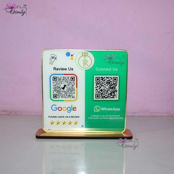 WhatsApp Google QR Review Stand - OSMLY