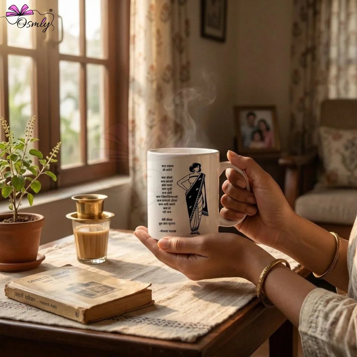 hindi-quote-coffee-mug-women-gift-desi-motivational-silhouette-11oz6 - OSMLY