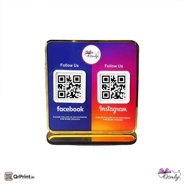 Google Instagram Review QR Stand-QR Code Stand-BusienssJi-BusienssJi