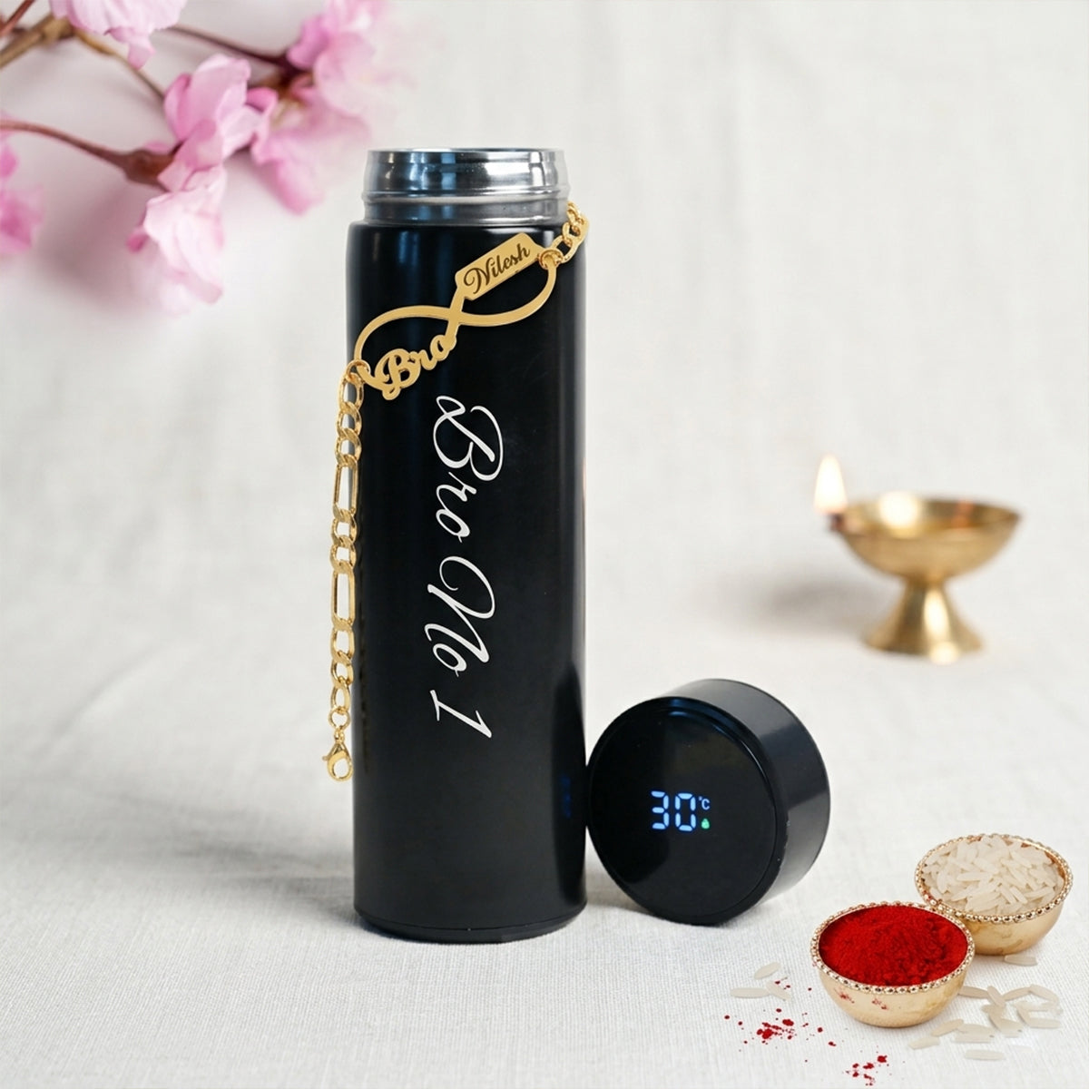 Customized Bottle Rakhi Combo