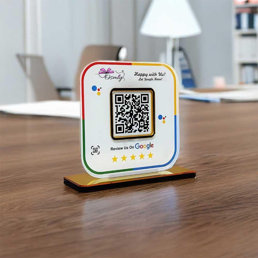 Stylish Google Review QR Stand - OSMLY