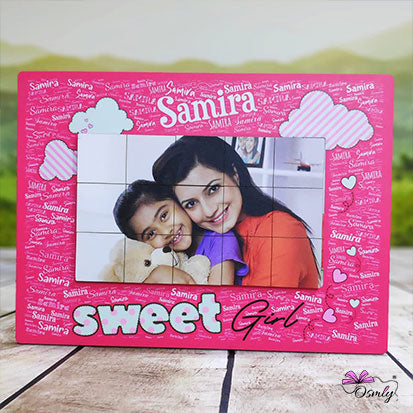 Photo Name Art Puzzle - Premium Magnet Frame from OSMLY - Just Rs. 799! Shop now at BusienssJi