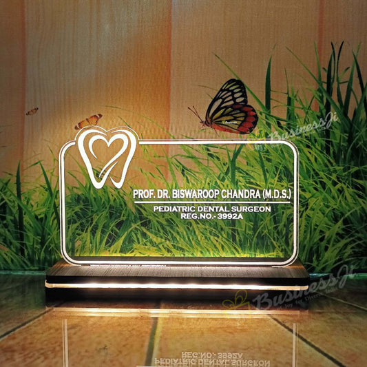 Acrylic Dentist Special Lamp - Premium Name Plate from OSMLY - Just Rs. 689! Shop now at BusienssJi