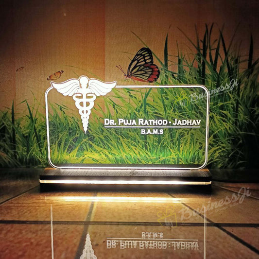 Personalized Doctor Name Lamp - Premium Name Plate from OSMLY - Just Rs. 689! Shop now at BusienssJi