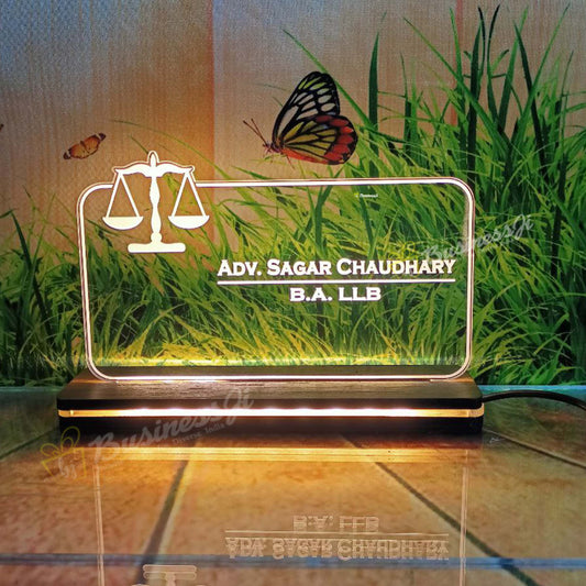 Advocate Acrylic Sign Lamp - Premium variable from OSMLY - Just Rs. 689! Shop now at BusienssJi