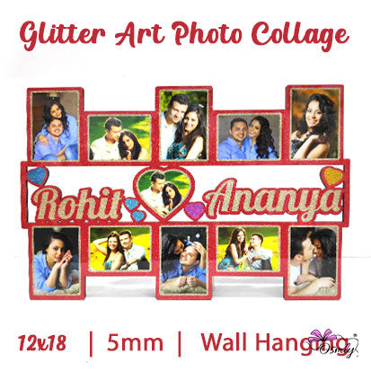 Glitter MDF Couple Frame - Premium Glitter MDF Frame from OSMLY - Just Rs. 899! Shop now at BusienssJi