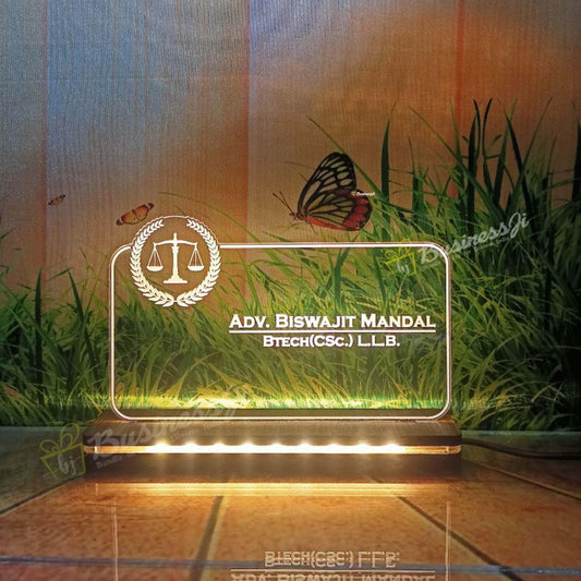 Acrylic Advocate Sign Lamp - OSMLY