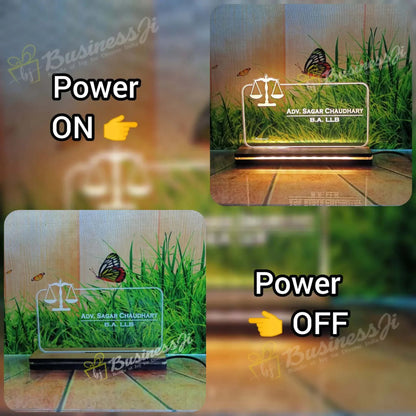 Advocate Acrylic Sign Lamp - OSMLY