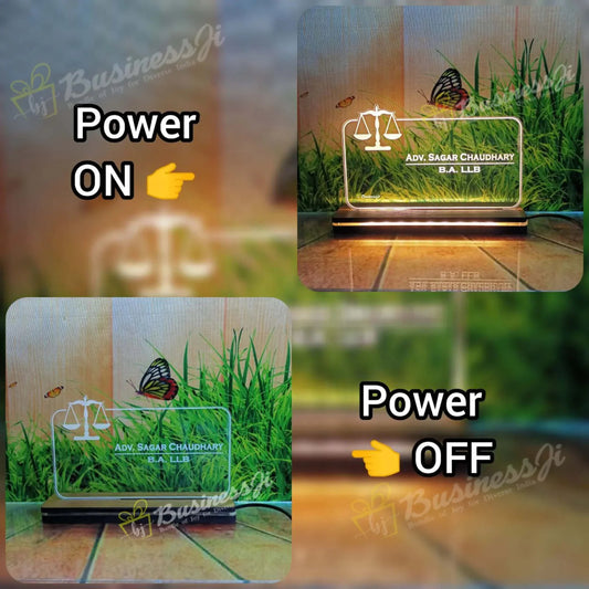 Advocate Acrylic Sign Lamp - OSMLY