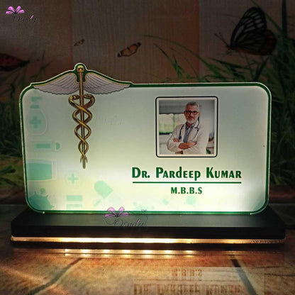 Customized Photo Print Doctor Name Plate - OSMLY
