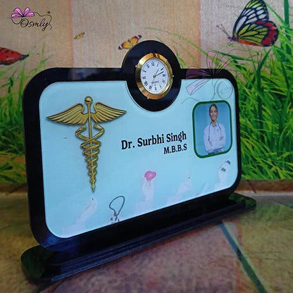 Acrylic Clock Name Plate for Doctor - OSMLY