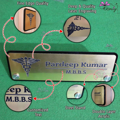 Acrylic Table Name Plate - OSMLY