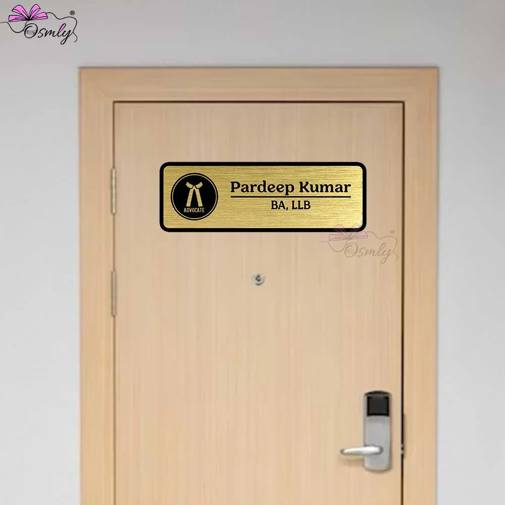 Customized Name Plate For Advocate - OSMLY