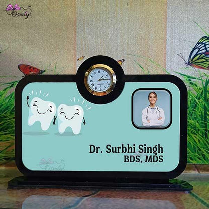 Dentist Table Clock Plaque - OSMLY