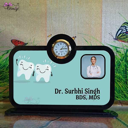 Dentist Table Clock Plaque - OSMLY