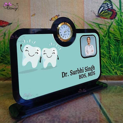 Dentist Table Clock Plaque - OSMLY
