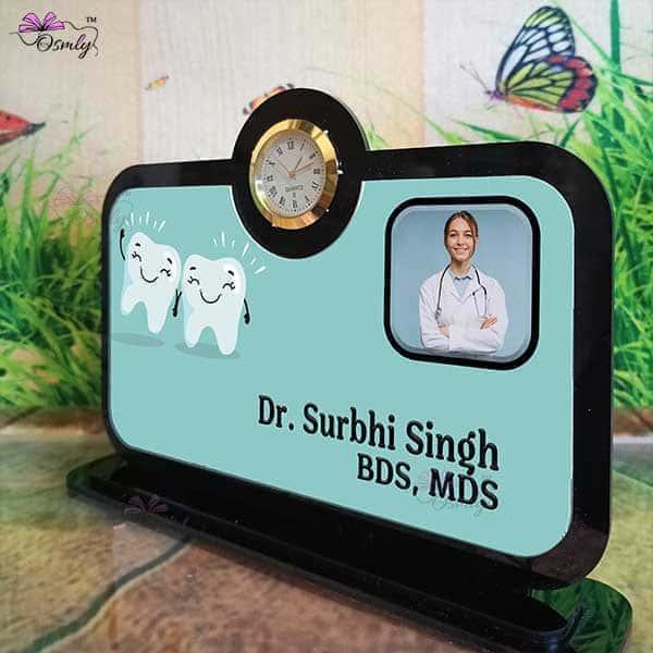Dentist Table Clock Plaque - OSMLY