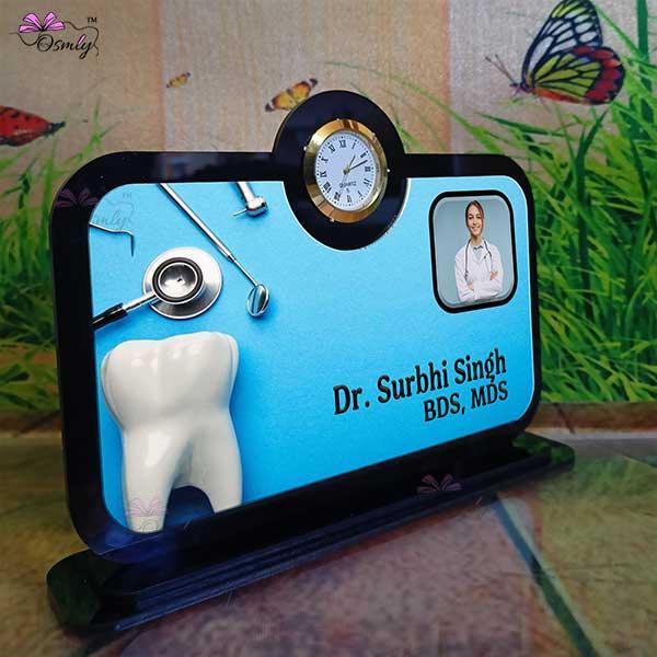Dentist Analogue Clock Table Top - OSMLY