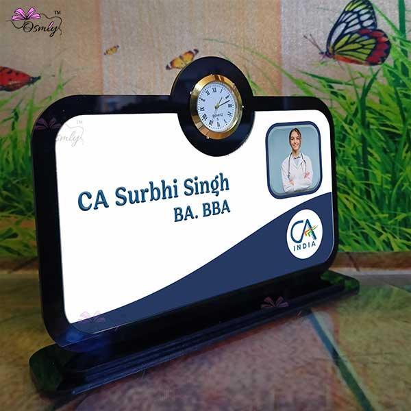 UV Printed CA Table Top-Name Plate-BusienssJi-BusienssJi