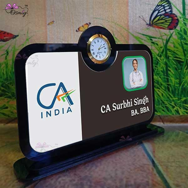 CA Analogue Table Top UV Printed-Name Plate-BusienssJi-BusienssJi