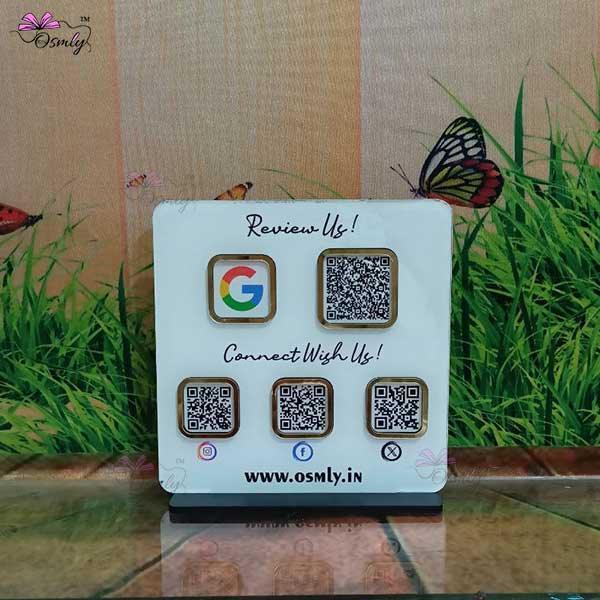 Double Sided QR Printed Plaque - OSMLY