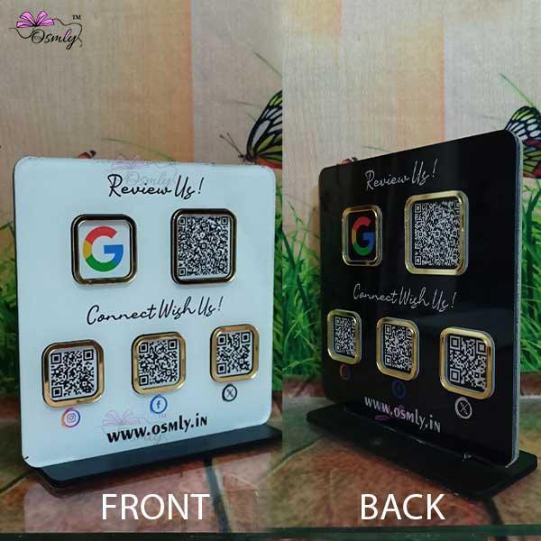 Double Sided QR Printed Plaque - OSMLY