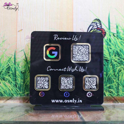 Double Sided QR Printed Plaque - OSMLY