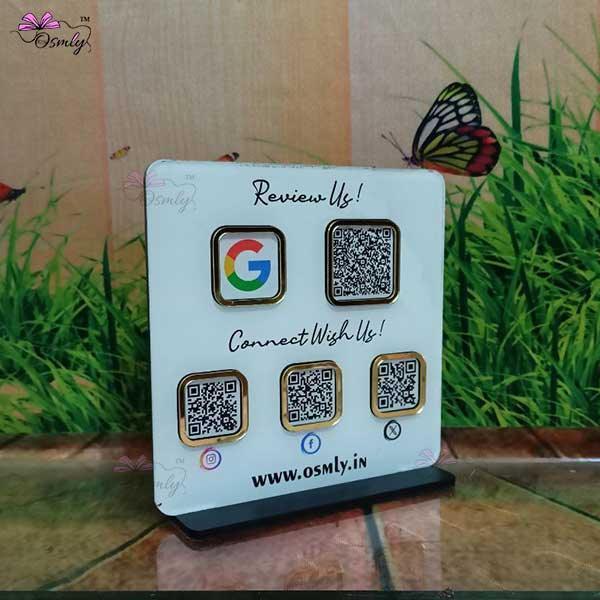 Double Sided QR Printed Plaque - OSMLY