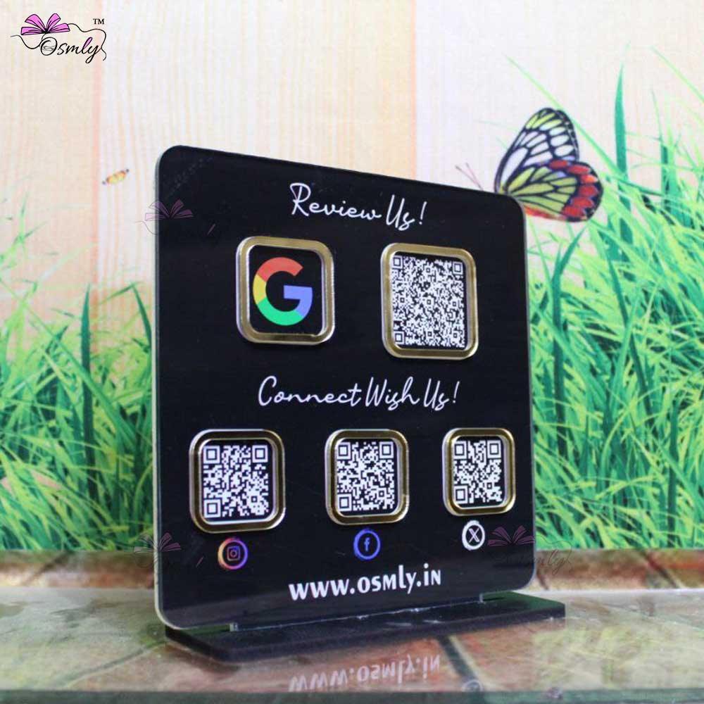 Double Sided QR Printed Plaque - OSMLY