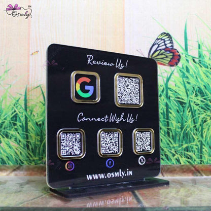 Double Sided QR Printed Plaque - OSMLY