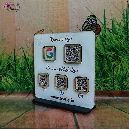Double Sided QR Printed Plaque - OSMLY