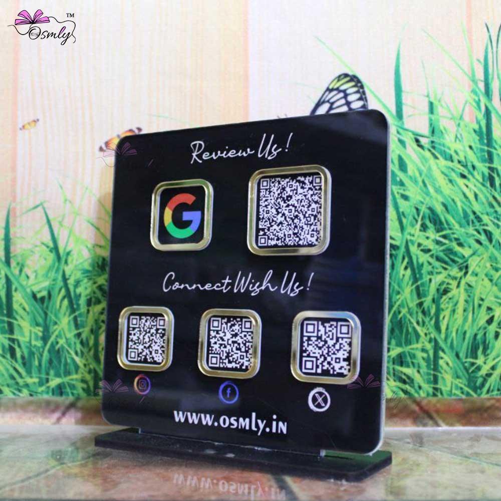 Double Sided QR Printed Plaque - OSMLY