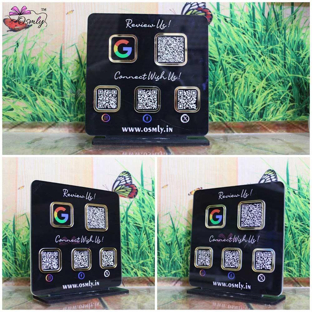 Double Sided QR Printed Plaque - OSMLY