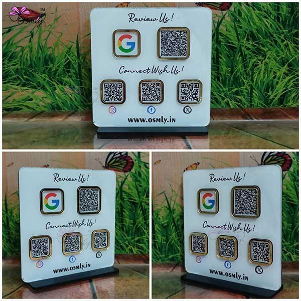 Double Sided QR Printed Plaque - OSMLY