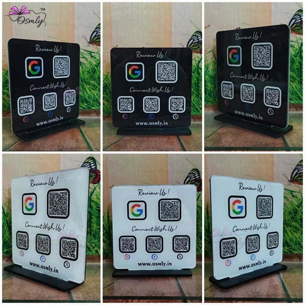 Double Sided QR Printed Plaque - OSMLY