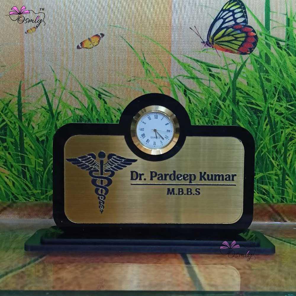 Acrylic Clock Name Plate - OSMLY