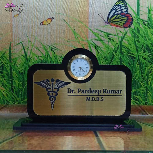 Acrylic Clock Name Plate - OSMLY